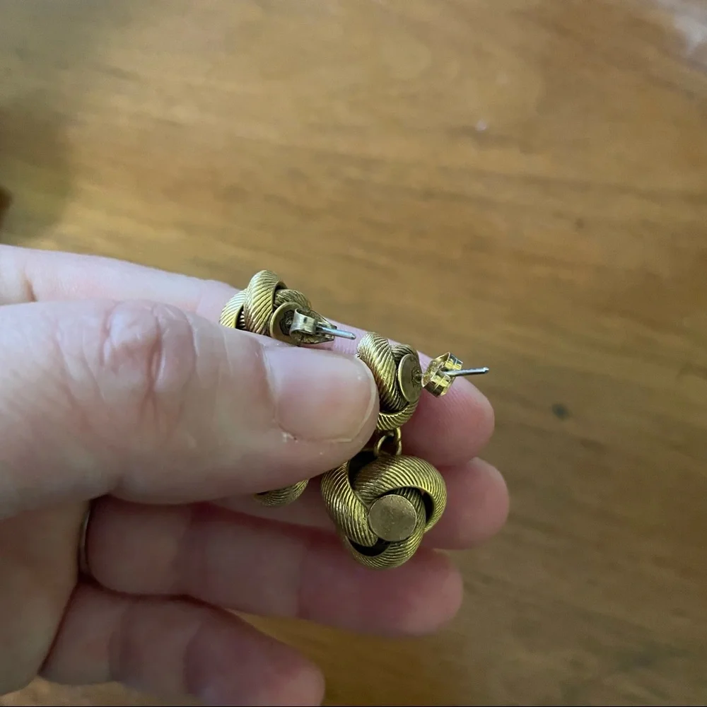 Vintage gold earrings